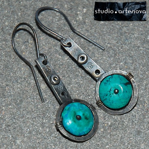 turkus i srebrna rakietka * ki 00185 studio artenova