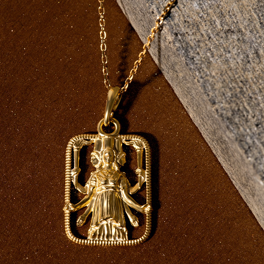 złote naszyjniki Naszyjnik HEKATE pozłacany