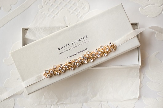 Bransoleta MILI gold White Jasmine