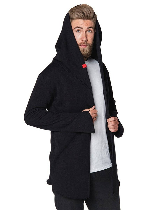 bluzy męskie Bluza asymetryczna Assassin UNDERWORLD czarna