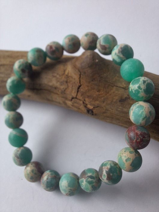 bransoletki z kamieni naturalnych Bransoletka jaspis cesarski matowy