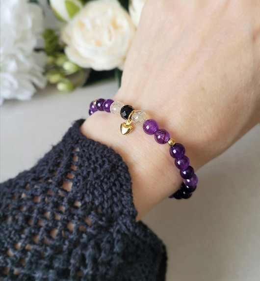 bransoletki z kamieni naturalnych Ochrona i bogactwo z Turmalinem i Cytrynem