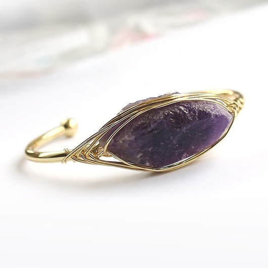 bransoletki wire wrapping Ametyst - przebudzenie świadomości