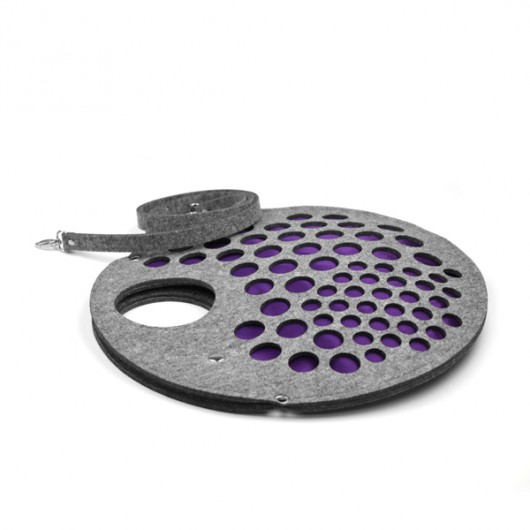 PurpleRoundStrainer felt label