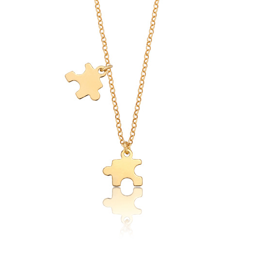 Pozłacane, minimalistyczne puzzle KaroBijouLine