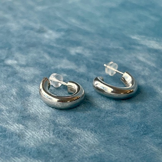 kolczyki pozłacane VINTAGE Kolczyki srebro 925  na wkrętki - lata 80