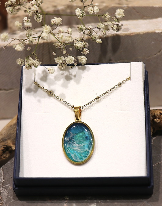 naszyjniki - inne Naszyjnik z falą morską