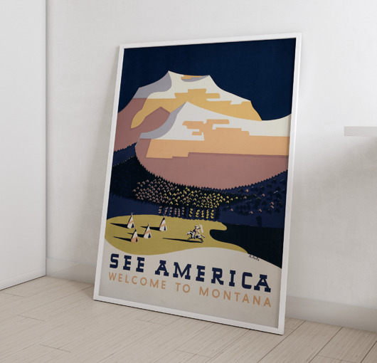 plakaty Plakat Vintage Retro America II
