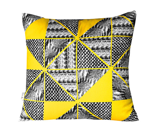 Dzianinowy patchwork - poducha 45cm AT design