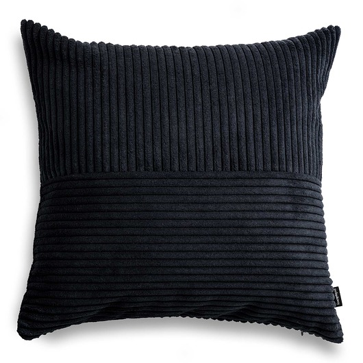 poduszki plecione Cord Slim czarna poduszka dekoracyjna 45x45