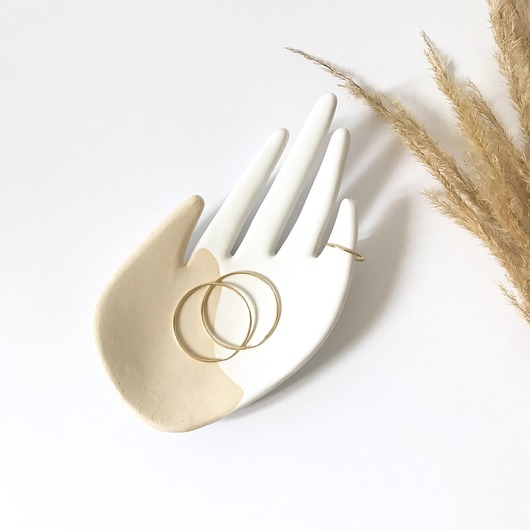 Ceramiczna Dłoń Kremówka Maison Fragile