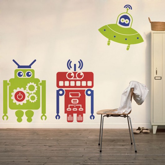 Naklejka na ścianę_Roboty_Dla dzieci XXXXXXOnly Stickers