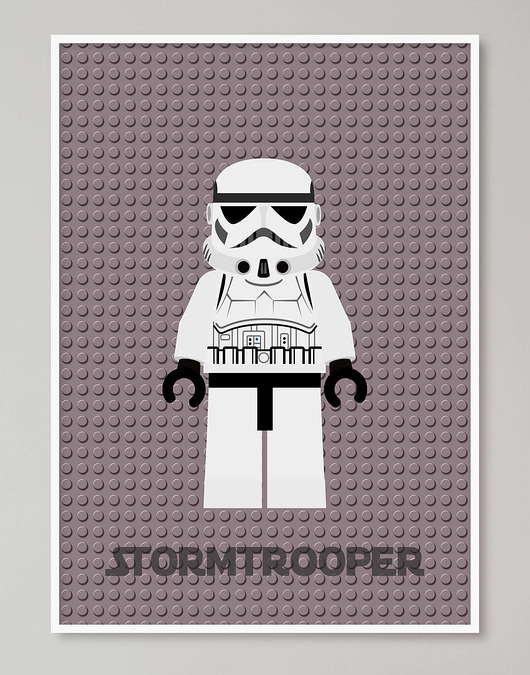 obrazy i plakaty do pokoju dziecięcego Lego Star Wars "Stormtrooper"