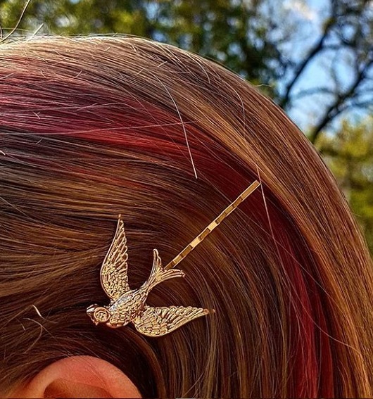 spinki i klamry do włosów Modna spinka jaskółka