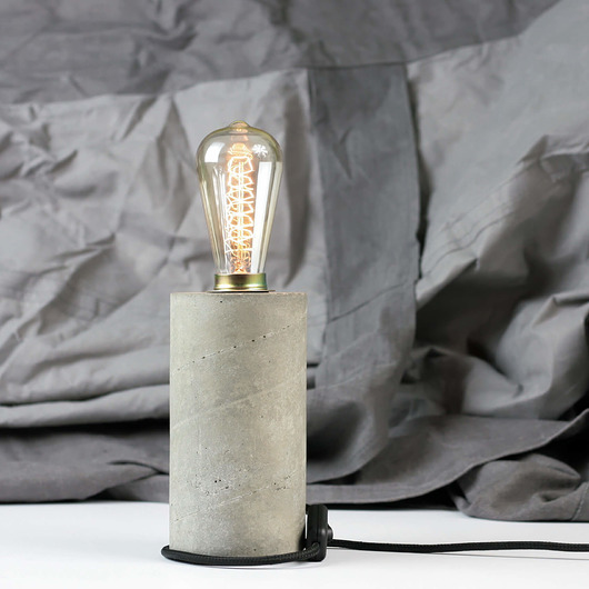 lampy stołowe Lampa loft z betonu - lampa Edisona
