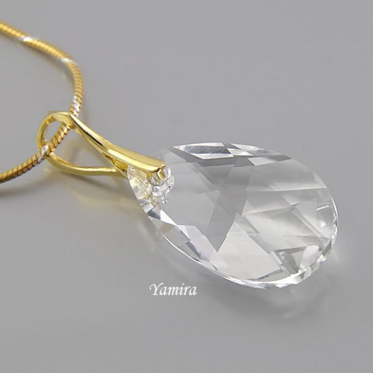 kryształ Swarovski Crystal złota - zawieszka yamira
