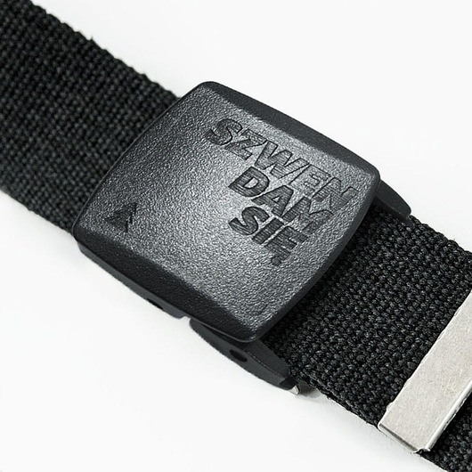 paski męskie Pasek do spodni bawełniany z plastikową klamrą