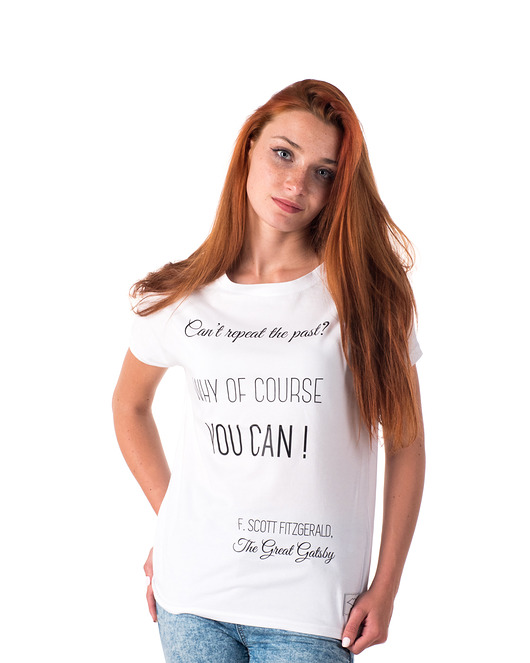 t-shirt damskie Koszulka z cytatem, Fitzgerald, The Great Gatsby