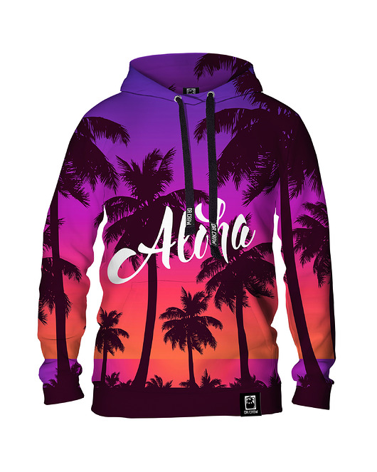 bluzy męskie Męska Bluza z kapturem DR.CROW Aloha!