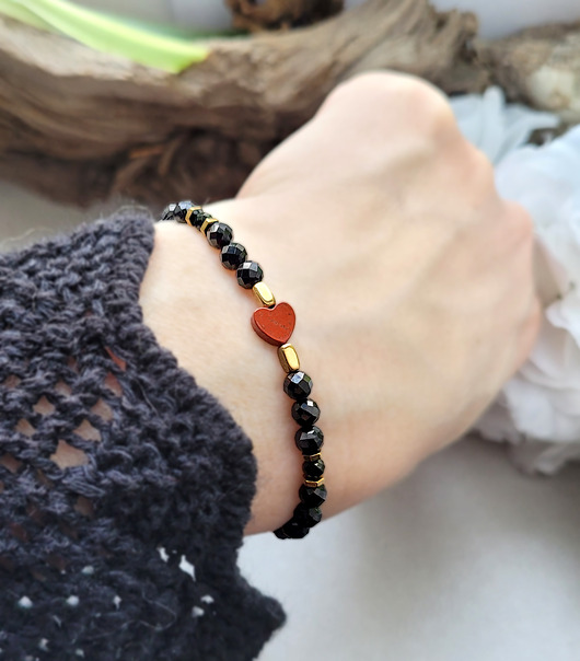 bransoletki z kamieni naturalnych OCHRONA przed złą energią z Turmalinem