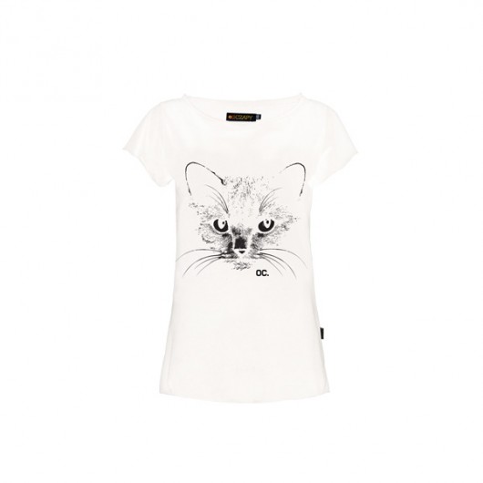 T-shirt White Cat - koszulka odCZAPY odCZAPY