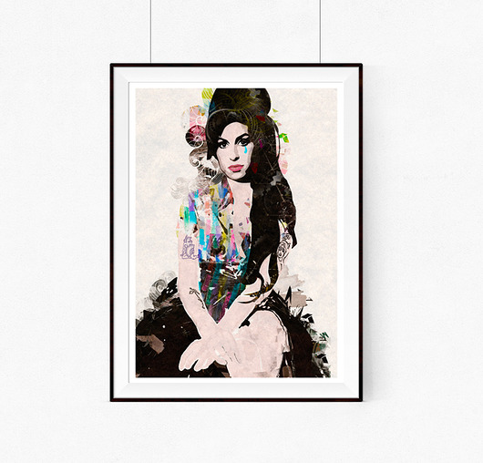 Amy Winehouse  art giclee print A3 Żaneta Antosik PRINTS