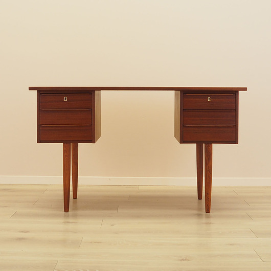 biurka Biurko tekowe, duński design, lata 70, produkcja: Dania