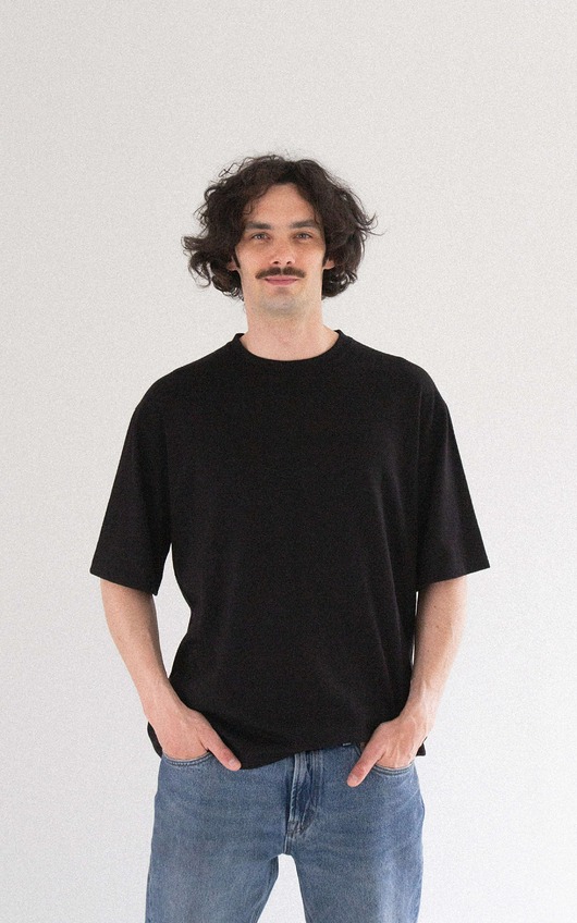 t-shirty męskie MAKAK - męski box t-shirt - koszulka oversize z krótkim rękawem z 100% etyczn