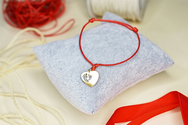 Bransoletka sznurkowa pozłacana MOTHER'S LOVE BOANKA Glam Shop