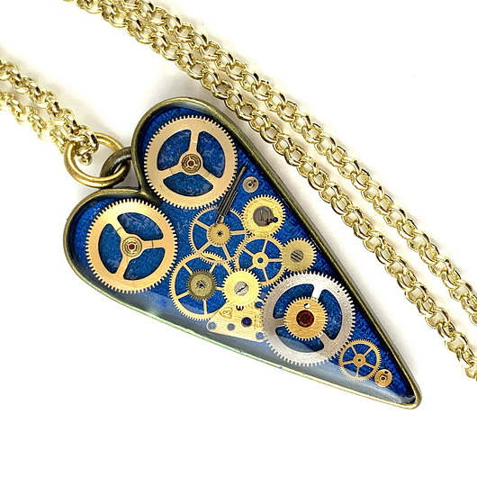 wisiory Wisior serce Sweet Heart Bronze (Blue) I