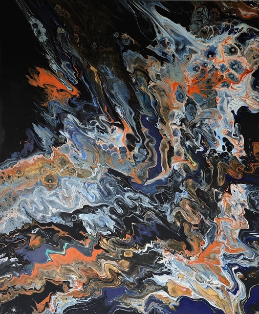 obrazy Duży obraz abstrakcyjny 100x120 cm