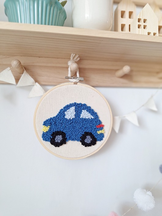 obrazy i plakaty do pokoju dziecięcego Auto w stylu boho  do pokoju chłopca