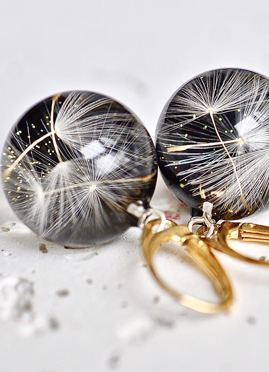 Kolczyki pozłacane kwiatowe Grol Jewellery