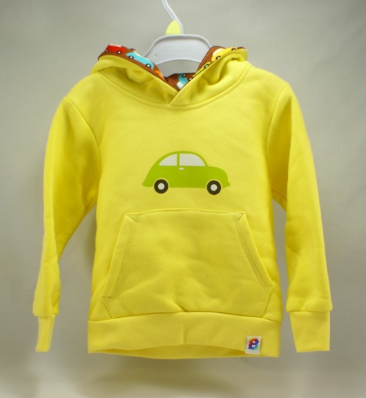 Bluza 104, 3-4 lata, AUTO, kolorowy kaptur Little Sophie