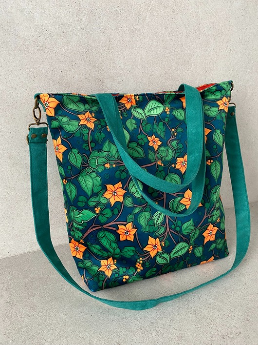 torby na ramię Torba na ramię XXL - print botaniczny