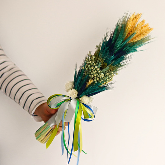 ozdoby wielkanocne Palma wielkanocna duża naturalne rośliny