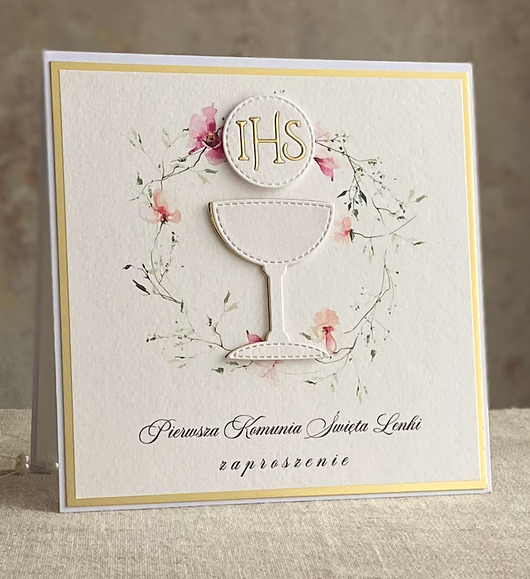 zaproszenia na komunię Zaproszenia na Komunię, wzór 62D