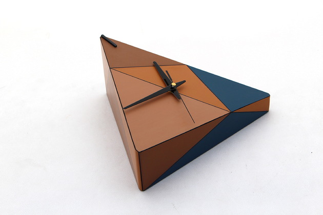 zegary Zegarek geometryczny na ścianę unikatowy