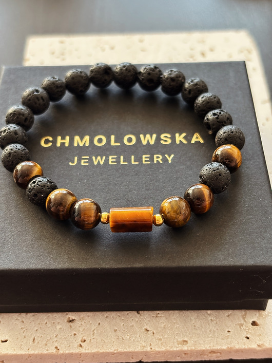 biżuteria męska Bransoletka męska  Tygrysie Oko