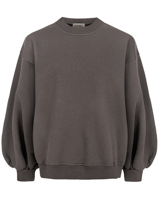bluza bez kaptura damska BLUZA ENJOYABLE cacao