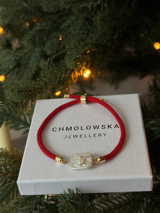 bransoletki na sznurku Bransoletka na sznurku z perłą