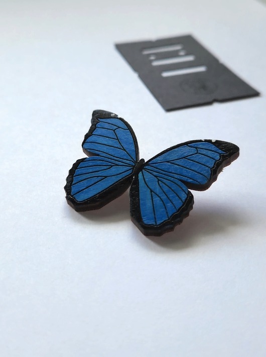broszki Broszka Motyl Morpho