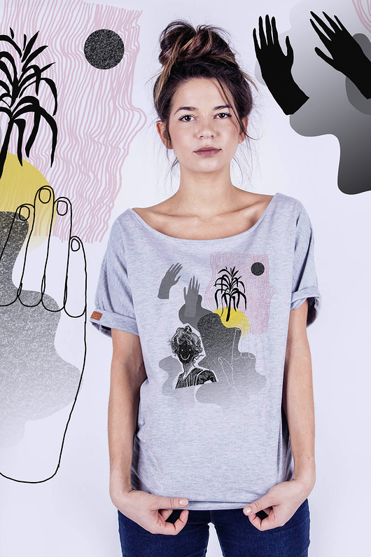 T-shirt damski 'smile' dziendobry