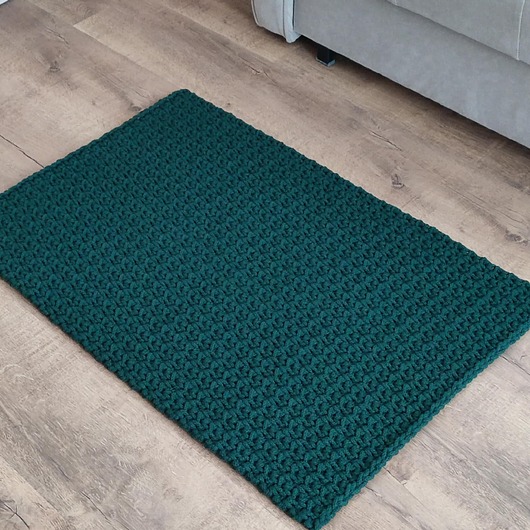 dywany Dywan prostokątny szydełkowy ze sznurka 55cmx85cm