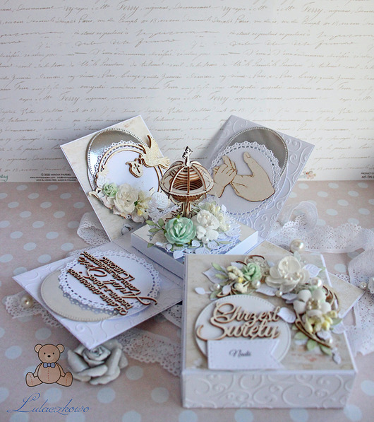 Exploding box na chrzest Little Angel GOTOWY Lulaczkowo
