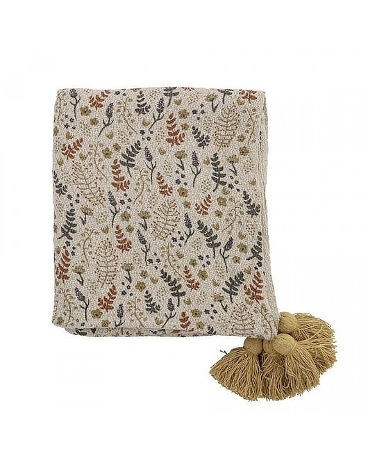 kocyki, kołderki, pościel dla dzieci Koc Pled Narzuta Bawełniana na Łóżko Vegetaux 130x160 cm