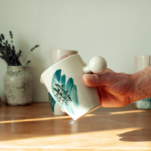 kubki Kubek malowany w szlify