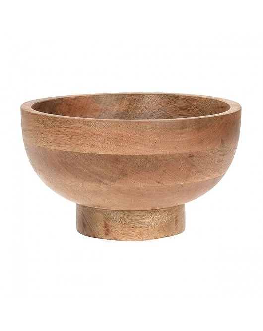 miski i misy Misa Drewniana na Podstawce Drewno Mango 26 cm