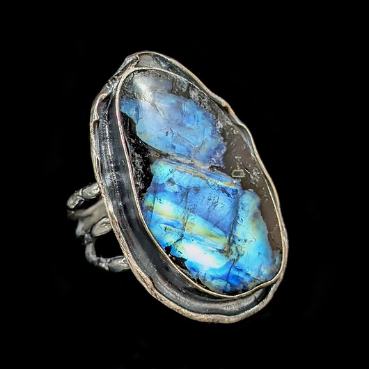 pierścionki srebrne Pierścionek błękit księżycowego nieba