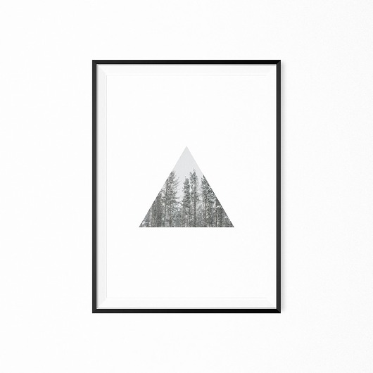 Plakat skandynawski geometryczny 50x50 cm myscandi
